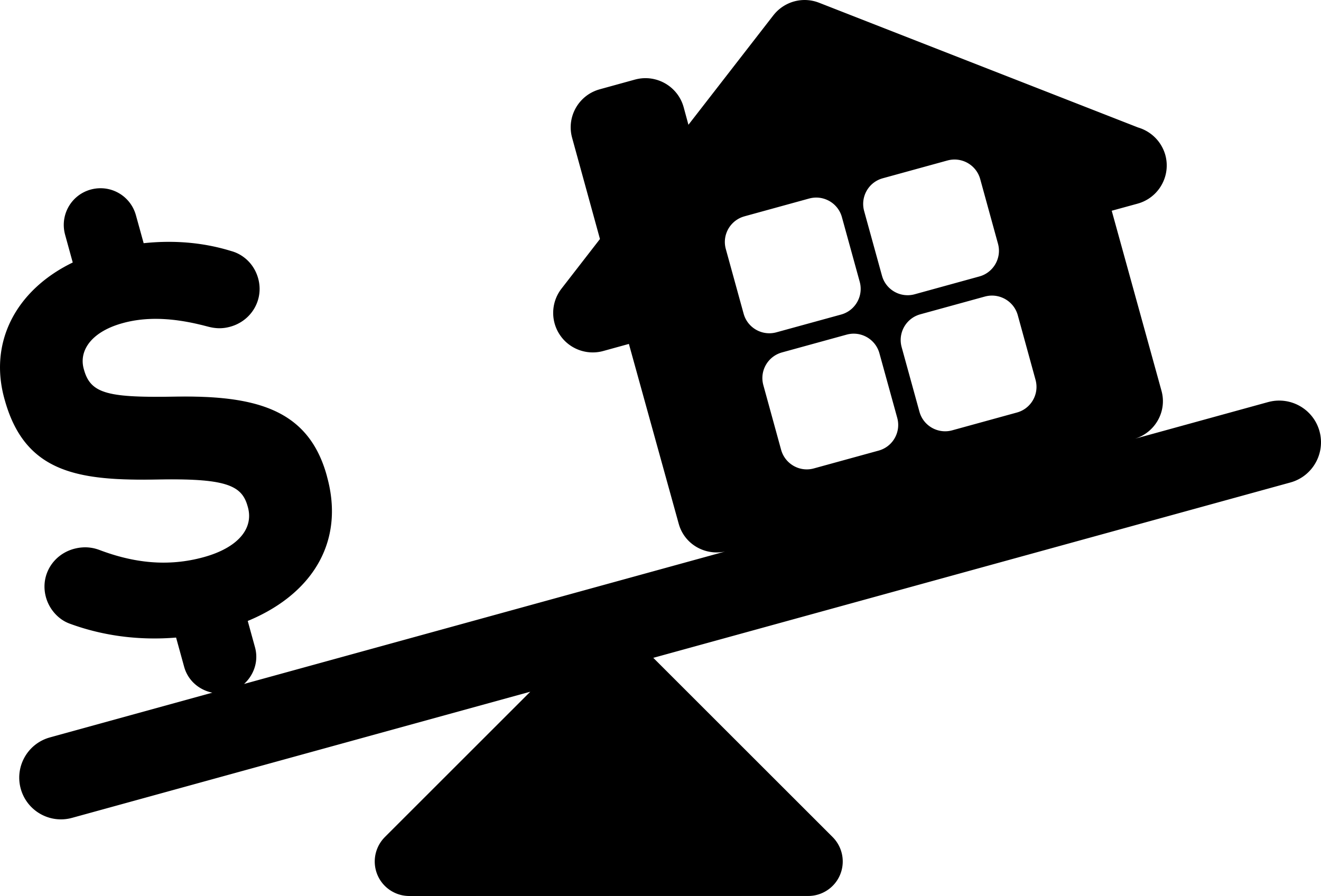 House And Dollar Sign In Weighing Scale Sticker Svg Vector Free Vectors